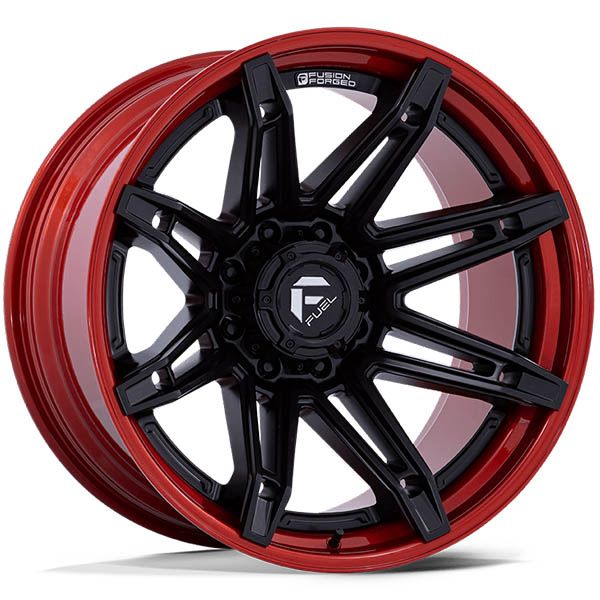 Fuel Rival Wheel Fuel Brawl Wheel Matte Black with Candy Red Lip – 31Mechanicals