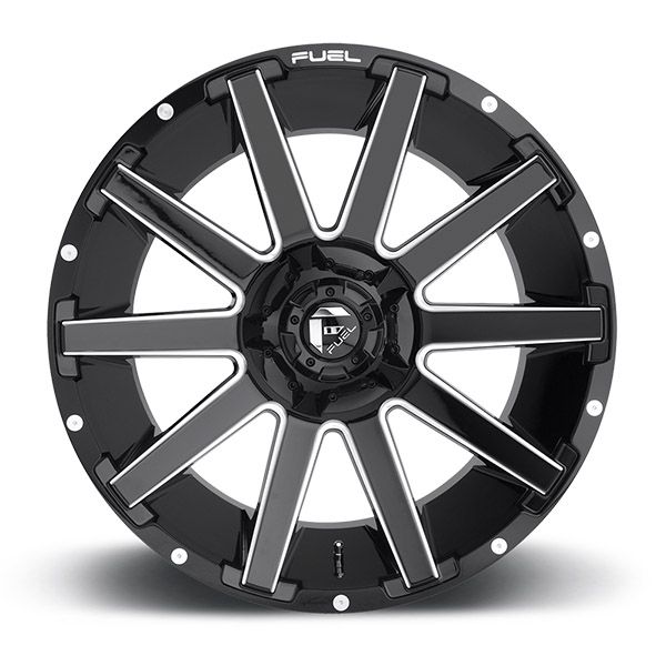 Fuel Contra D615 Gloss Black Milled