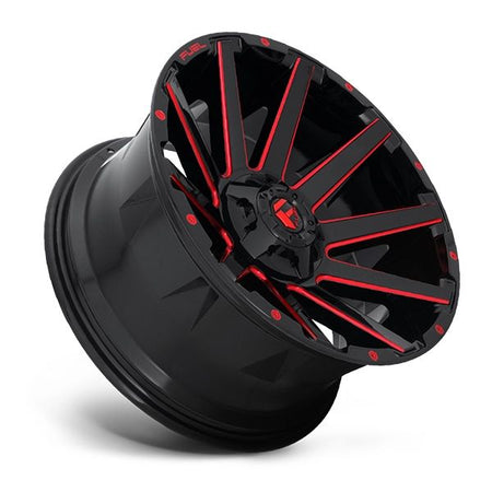 Fuel Contra D643 Gloss Black w/candy red
