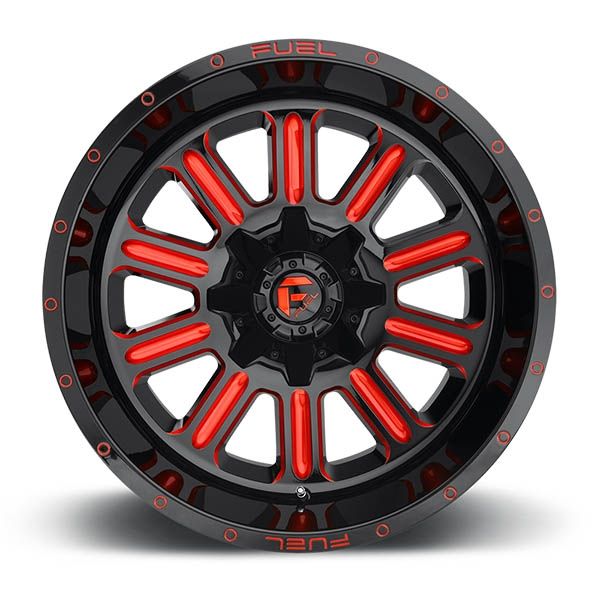 Fuel Hardline D621 Gloss Black w/candy red