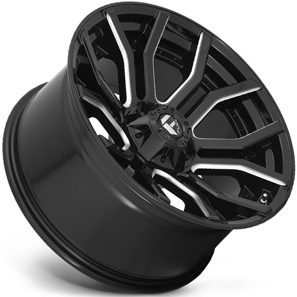 Fuel Rage D711 Gloss Black Milled