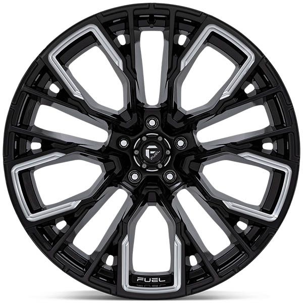 Fuel Rebar D849 Gloss Black Milled