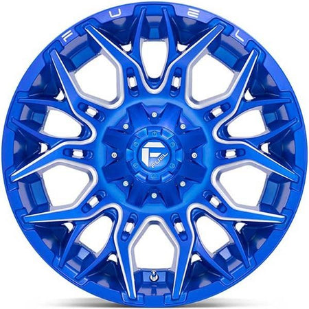 Fuel Twitch D770 Anodized Blue Milled