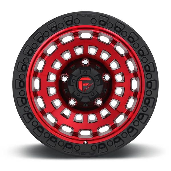 Fuel Zephyr D632 Candy Red w/matte black ring